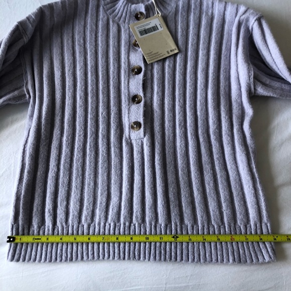 The Button Down Seawool Sweater in Lavender - Medium by Frank & Oak NWT - Picture 7 of 16